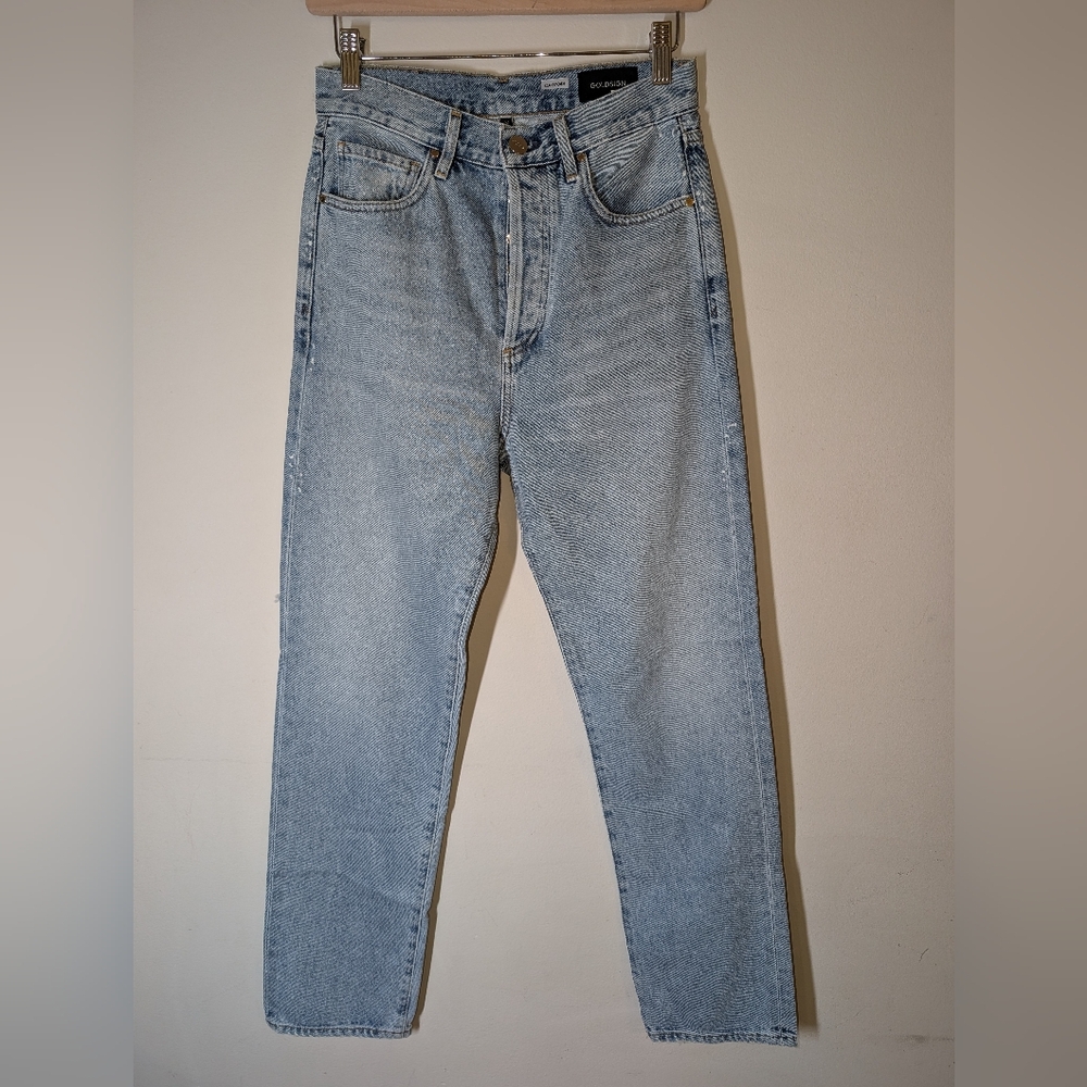 NWOT Goldsign Light Wash High Rise Straight Leg